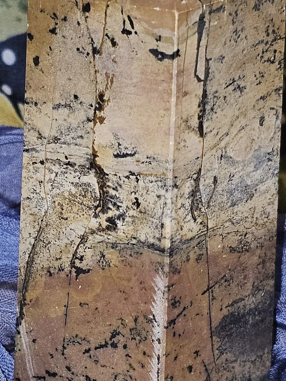 AAA-Grade Natural Picture Jasper Chunky Tower Dendritic Details Beautiful Decor